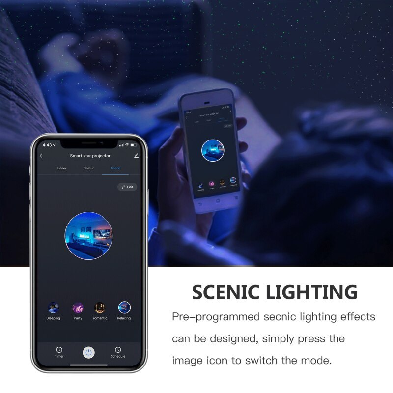 BUYFINITY Smart Aurora Projector.