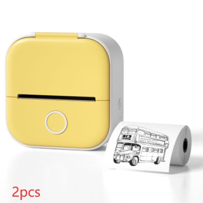 BUYFINITY Portable Mini Thermal Label Bluetooth Compatible Printer.