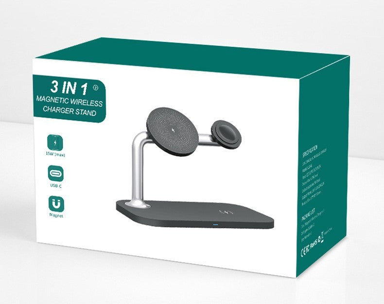 BUYFINITY Magnetic 3-in-1 Wireless Charger.