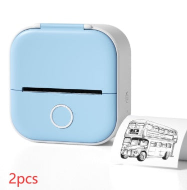 BUYFINITY Portable Mini Thermal Label Bluetooth Compatible Printer.